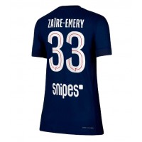 Stroje piłkarskie Paris Saint-Germain Warren Zaire-Emery #33 Koszulka Podstawowej dla damskie 2025-26 Krótki Rękaw
